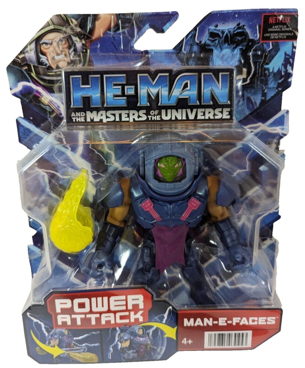 MAN-E-FACES HE-MAN AND THE MASTERS OF THE UNIVERSE NETFLIX POWER ATTACK NIB